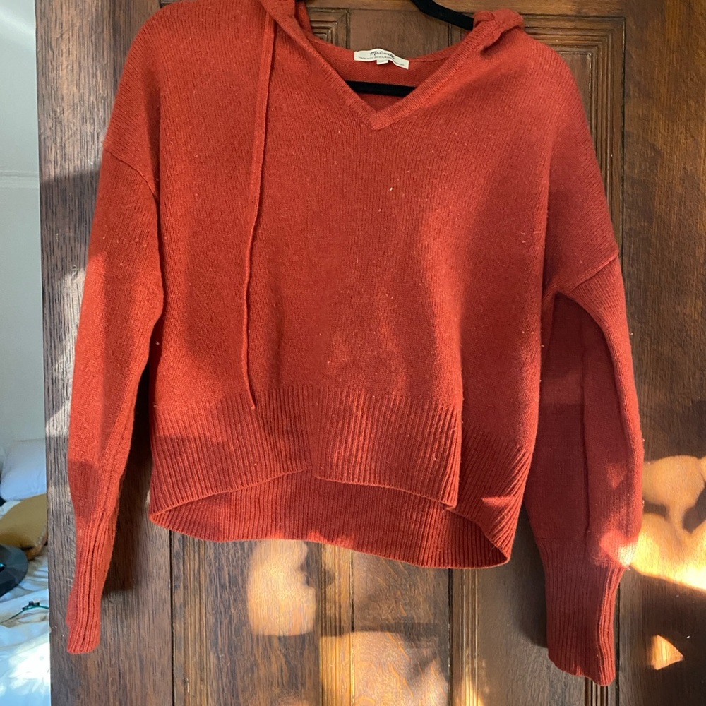 Orange madewell cashmere hoodie